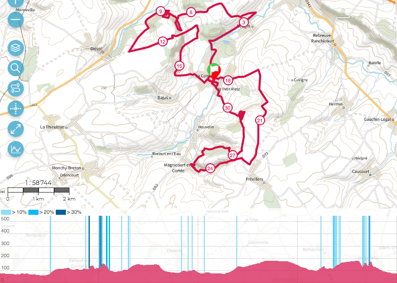 trace trail comtoise