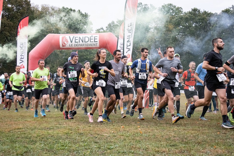 depart course trail gaubre trail