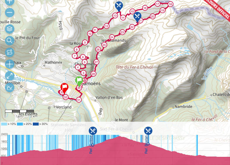 parcours trail Tour de Bostan