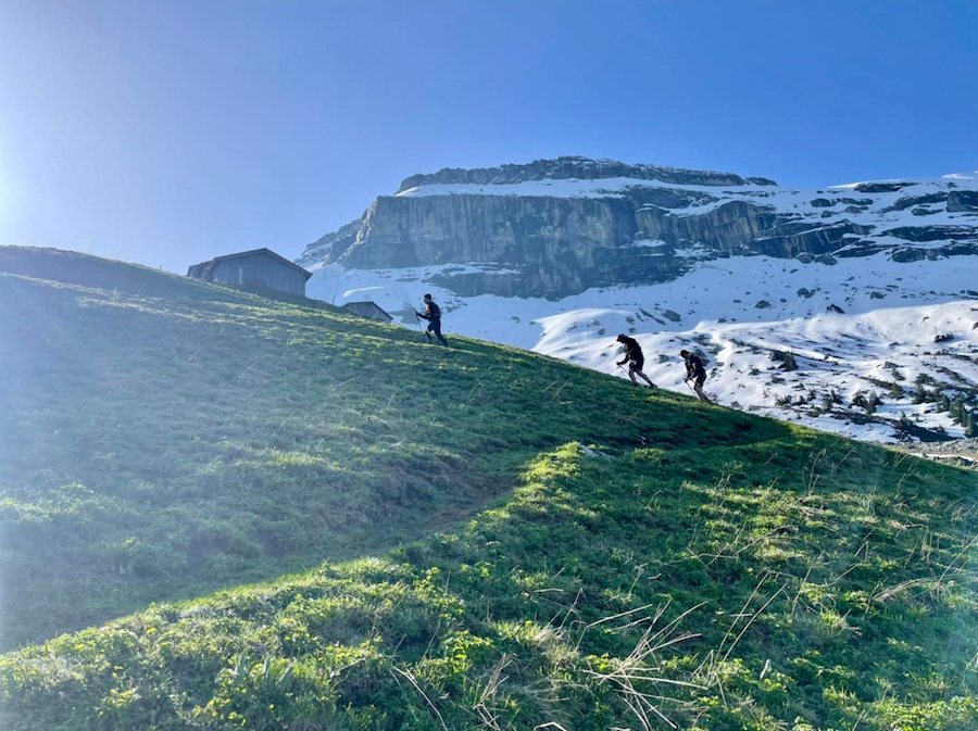 paysage enneigé trail du haut giffre